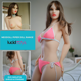 Piper Doll Jenna 162cm - Realistic Sex Doll - White - Shrug & Standing & Evo Skeleton