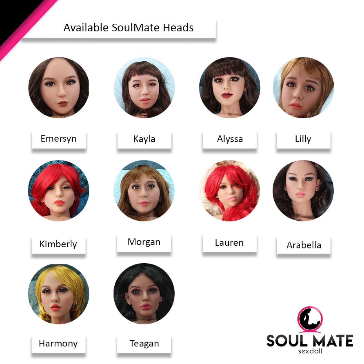 SoulMate Dolls - Callie Head - Sex Doll Torso - Light Brown