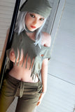 Doll Forever Flavia 155cm - Realistic Sex Doll - White - Shrug & Standing & Evo Skeleton