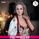 XYDoll - Misa - Silicone TPE Hybrid Sex Doll - 168cm - Implanted Silver Hair - Natural