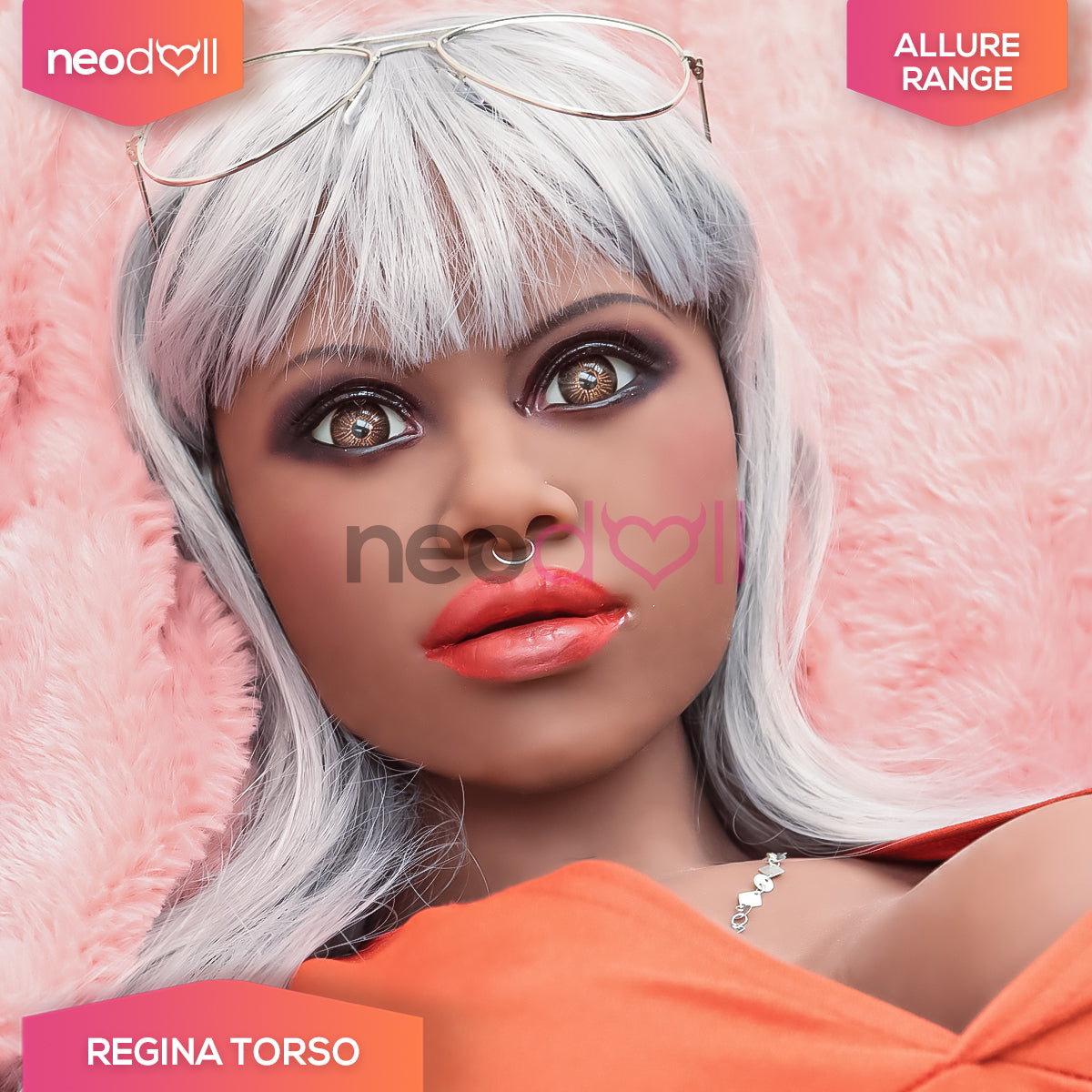 6YE Dolls - Regina Head With Sex Doll Torso - Black