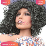 6YE Dolls - Gianna Head With Sex Doll Torso - Black